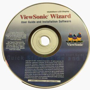 ViewSonic Wizard User Guide and Installation 2007 CD